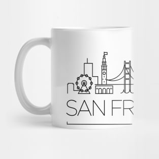 San Francisco Minimal Skyline Mug